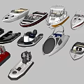 A Variety of Luxury Yachts with Unique Designs on Water