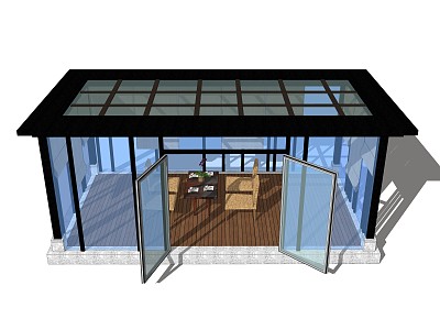 Modern Pavilion Landscape Pavilion Landscape Pavilion Drinking Tea Room Chess and Card Room model