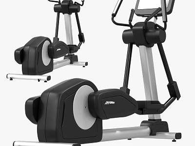 Modern Sports Equipment Elliptical Trainers With Ergonomic Design And Smooth Motion For Home Workouts 3d model