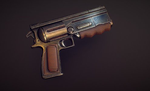 mm pistol 3d model