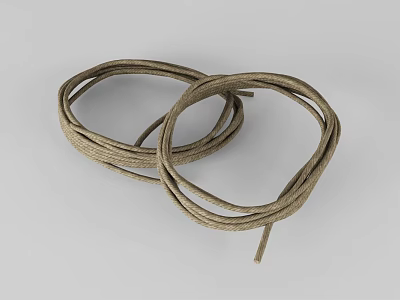 Strong Durable Brown Twisted Ropes Essential Hardware Tools For Bundling Tasks 3d model