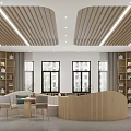modern library 3d model