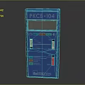 Blue PKCB 104 Electronic Device By GENECO With Digital Display And Control Buttons