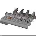 Industrial Equipment With Circuit Board Control Knobs And Multiple Connectors