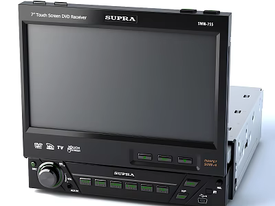 SUPRA 7 Inch Screen Car TV Receiver For Vehicle Digital Display System 3d model