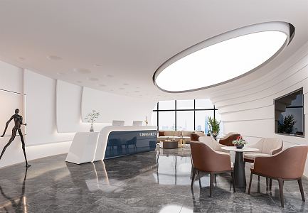 Modern Front Office 3d model