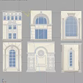 Ornate Architectural Components Featuring Various Classical Window And Door Frames