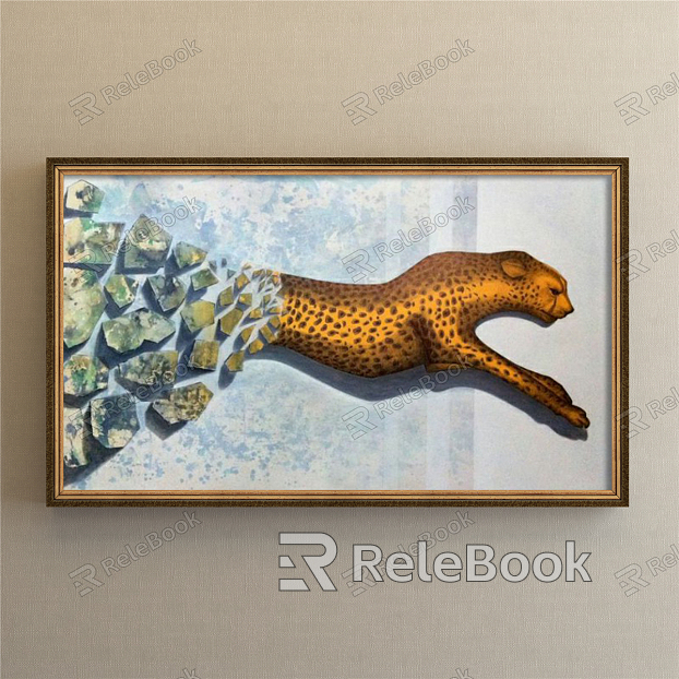 American Animal Painting Brown Living Room Animal model