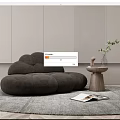 Modern Multiplayer Sofa Home Sofa 3d model
