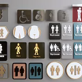 Public Facility Identification Signs For Restrooms Disabled Access And Family Areas