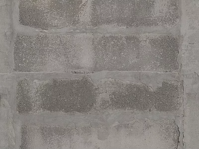 Brick Wall Components Featuring Textured Surface And Gray Mortar Joints 3d model