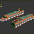Train Light Rail Metro High Speed Rail EMU Train High Speed Train High Speed Train High Speed Locomotive EMU 3d model