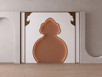 Background Thai background shape door opening 3d model
