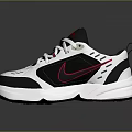 Modern Nike Sneakers In White Black And Red With Classic Laces And Rubber Sole