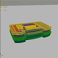 Tool classification storage box color parts box box box toolbox 3d model