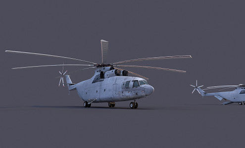 Modern Helicopter 3d model