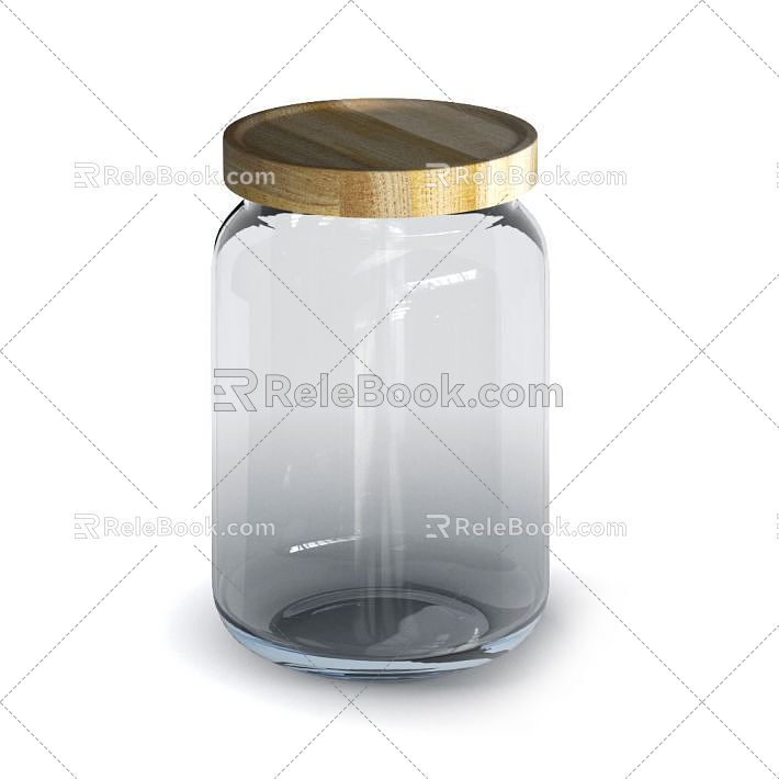 Kitchen supplies seasonings bottle 3d model