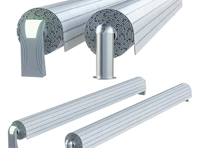 Modern gardening sketch swimming pool swimming roller blinds 3d model