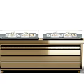 Modern Jewelry Display Shelves with Glass Cases Metal Frames Drawers Logo and Displaying Rings Necklaces