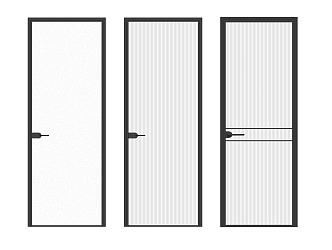 Glass door 3d model