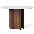 Dining Table Marble Dining Table Round Dining Table Round Dining Table Multi-Person Dining Table 3d model