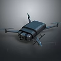 Sleek Modern Drone With Carbon Fiber Body And Rotors Design Features