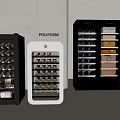 Modern Constant Temperature Wine Cabinet Wine Cabinet Red Wine Cabinet Embedded Constant Temperature Wine Cabinet 3d model