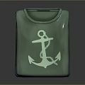 Soft Stacked Blankets with Anchor Design in Green Blue Pink Colors