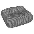 Modern Striped Gray Sofa Set With Soft Upholstered Fabric And Comfortable Cushioned Design