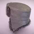 Stylish Warm Winter Fur Hat With Ear Flaps And Thick Soft Material Design 3d model