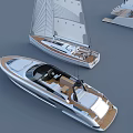 Luxury Yacht Featuring Sailboat Speedboat And Multiple Cars Trucks In