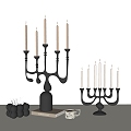 Candlestick candle 3d model