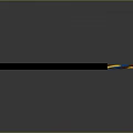 Black Electric Cable With Colored Inner Wires And Protective Outer Sheath