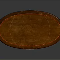 Classical Oval Wooden Table With Intricate Carved Legs And Decorative Design