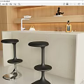 Modern Bar Chair Combination Bar Chair Combination Dining Table Chair Combination 3d model