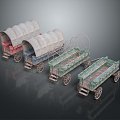 Modern carriage caravan caravan 3d model