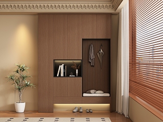 Middle style wardrobe 3d model