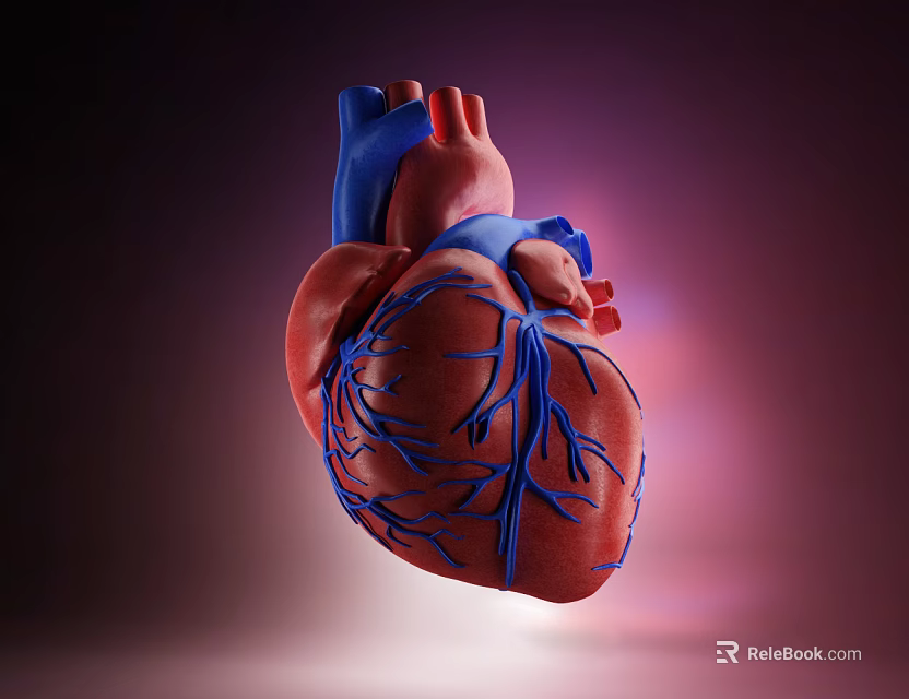 Advanced Medical Device 3D Heart Model With Detailed Vascular Structure For Anatomical Study 3d model 