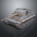 Vintage Military Tank With Detailed Cannon Tracks Turret And Worn Exterior
