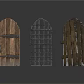 Various Decorative Gates And Fences In Wooden And Metal Styles