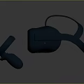 Modern Ergonomic VR Headset With Wireless Controllers For Virtual Reality Gaming