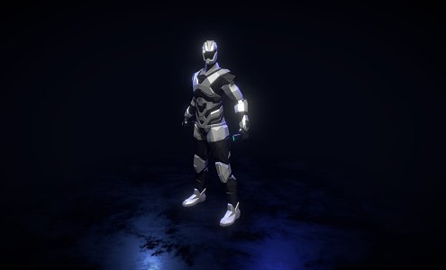 Sci-fi robot 3d model