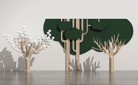 Modern Branch Natural Log Branch Tree Light 3d model