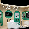 Stylish YOOLADY Brand Exhibition Booth Design For Smart Modern Household Cleaning Appliances