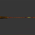 Orange Frame Hacksaw with Wooden Handle and Metal Blade for Cutting Work