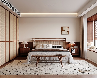 Quiet Bedroom Middle Bedroom 3d model