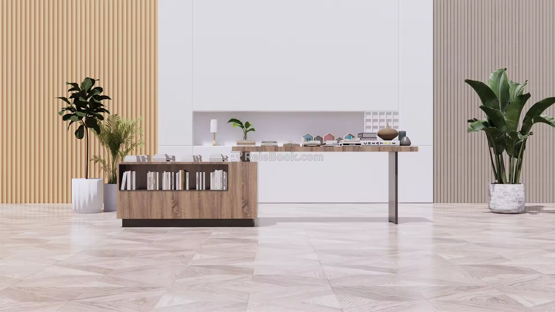 Modern Display Stand Cultural and Creative Booth 3d model