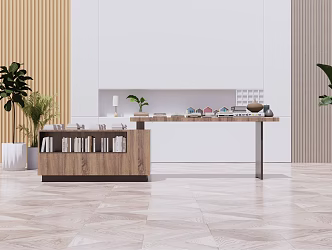 Modern Display Stand Cultural and Creative Booth 3d model