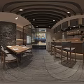 Traditional Japanese Restaurant Featuring Chef At Wooden Counter With Gray Chairs And Decorative Screens