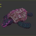 Turtle Cartoon Turtle Snapping Turtle Chickbill Turtle Reptile Cold Blooded Animal Reptile Class 3d model